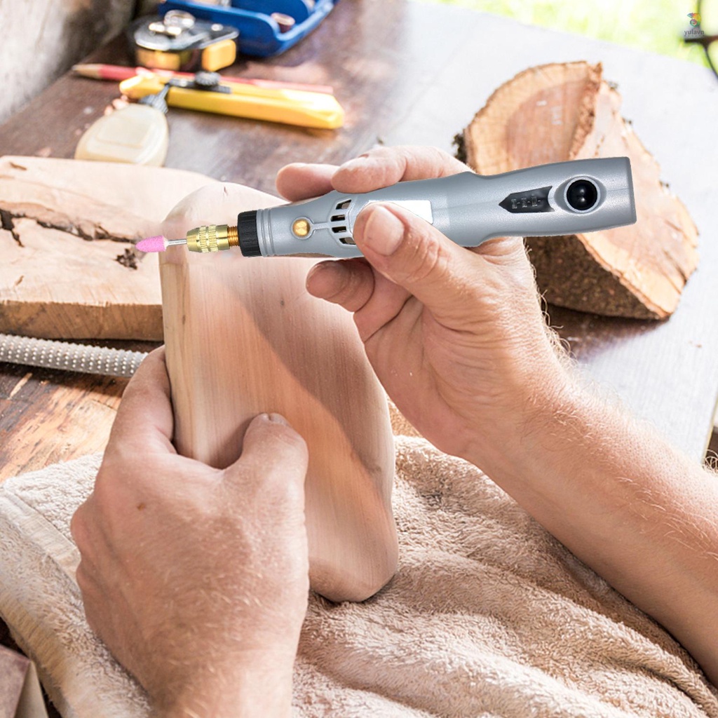 Máy Mài Đánh Bóng Cầm Tay Mini 6000-15000rpm Đa Năng Có Thể Sạc Lại 3 Trong 1 Tiện Dụng