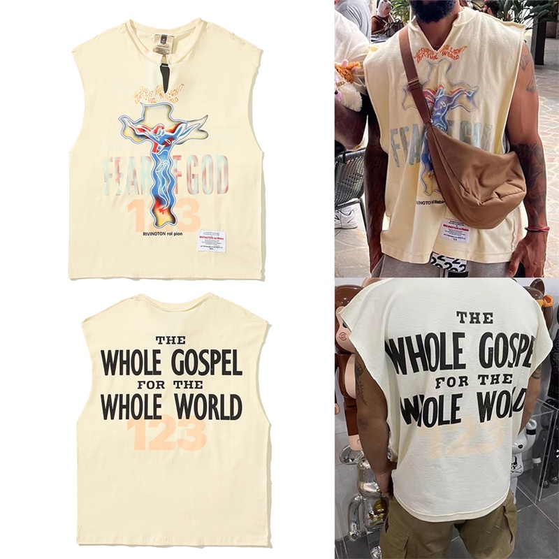Áo Sát Nách cotton Dáng Rộng In Chữ Graffiti 123 Phong Cách Đường Phố Mỹ Thoáng Khí Hshdkjfhd
