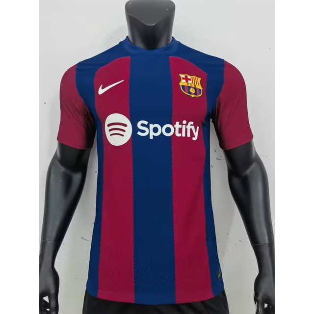 Áo Thun Bóng Đá Tay Ngắn 2324 New Barcelona