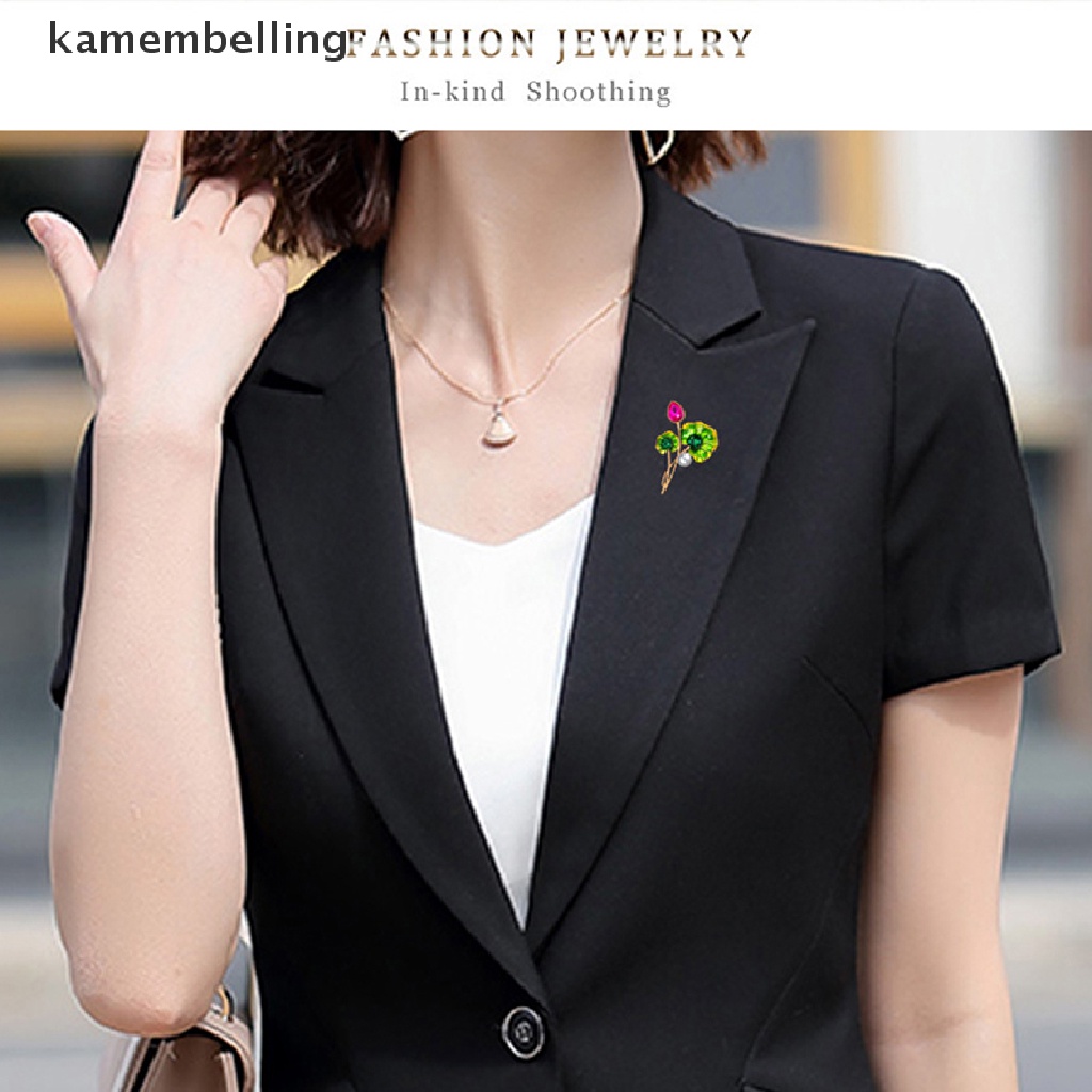 Trâm Cài Áo Hình Hoa Sen Bằng Hợp Kim Phong Cách Vintage Thời Trang