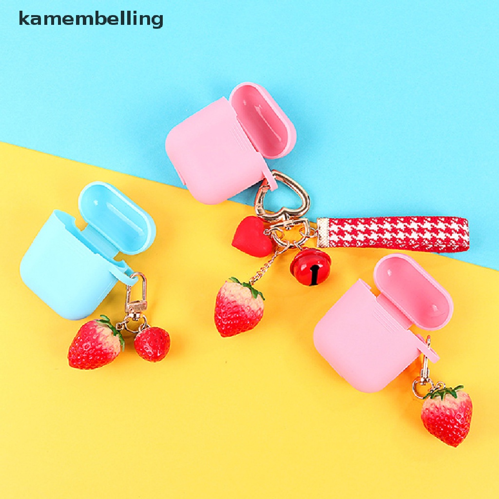 Kamembelling Móc Khóa Hình Trái Dâu Tây Dễ Thương Cho Nữ