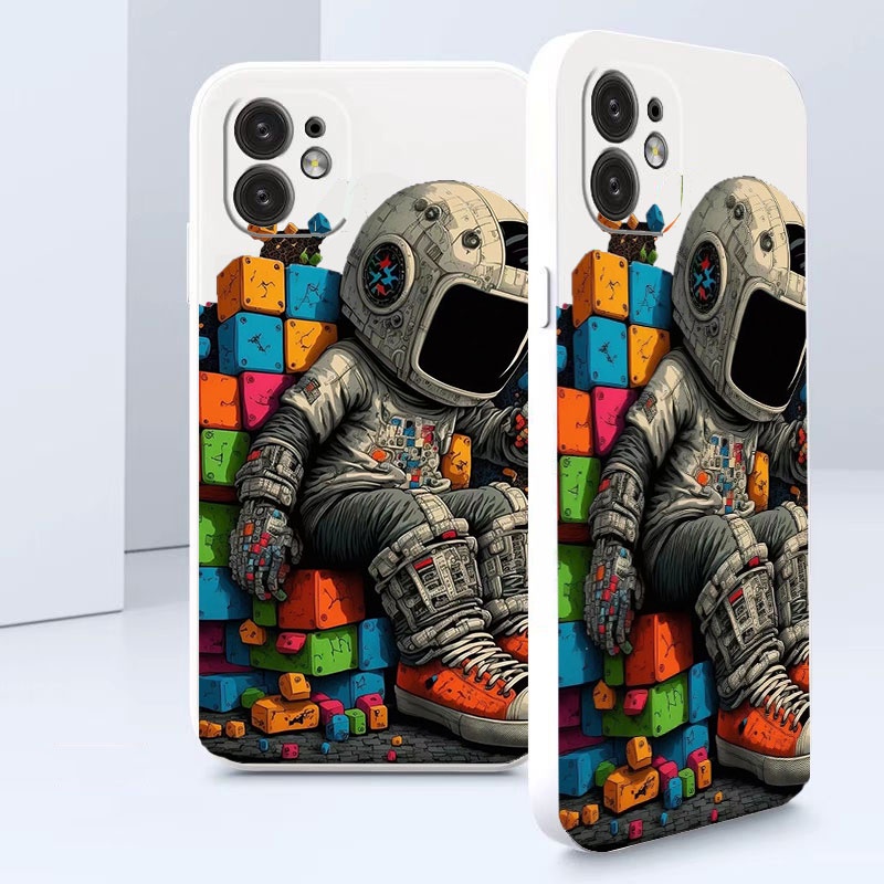 Ốp Điện Thoại Tpu Chống Sốc Hình Phi Hành Gia 3D Cho Poco X5 Pro 5G Redmi Note 12 Pro 11S 5G 12C Xiaomi Mi 12T 12 Lite K60 K50 Ultra