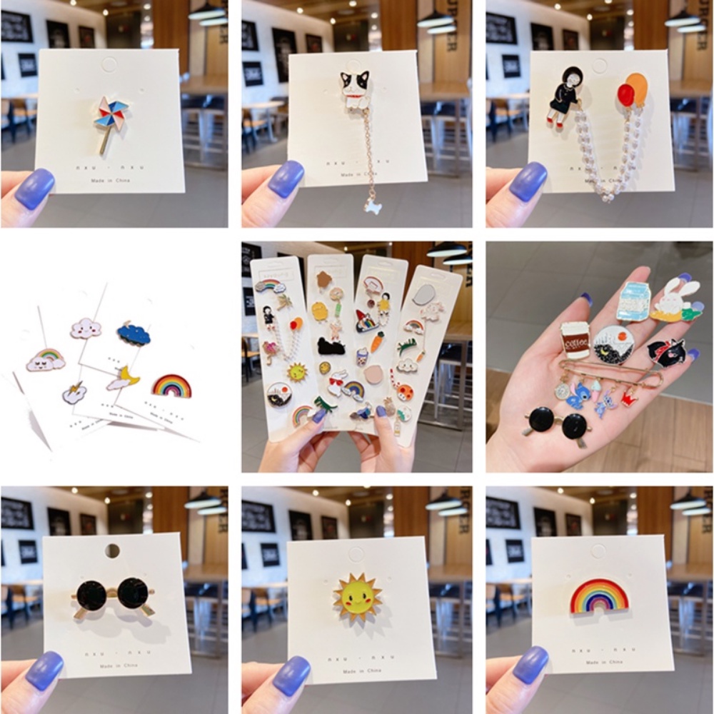 Trâm cài áo MANYUE kiểu hoạt hình dễ thương phong cách Hàn Quốc ngọt ngào thời trang cho nữ