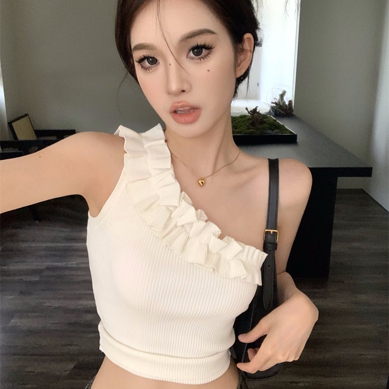 Áo Hai Dây Phối Ren Quyến Rũ Thời Trang Mùa Hè Cho Nữ