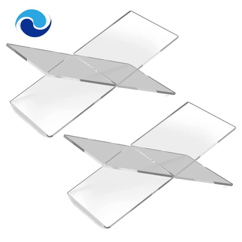 Set 2 Giá Đỡ Sách Bằng Acrylic Trong Suốt Dùng Trưng Bày Và Đọc Sách