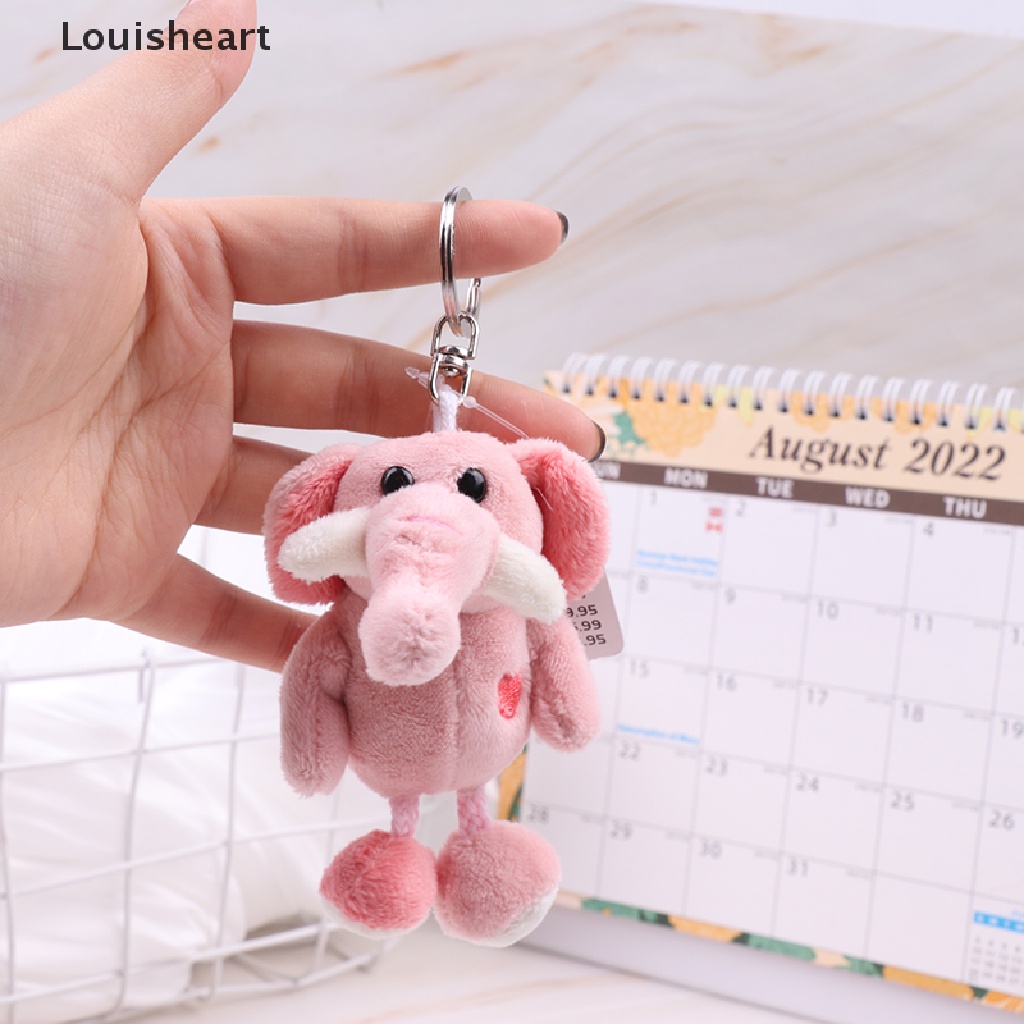 Louisheart Móc Khóa Hình Chú Voi Nhồi Bông Đáng Yêu