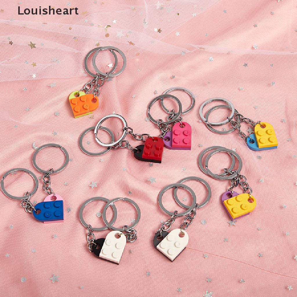 Bộ 2 Vòng cổ Mặt Gạch Hình Trái Tim Dễ Thương Thương Thương Hiệu Louisheart TFG