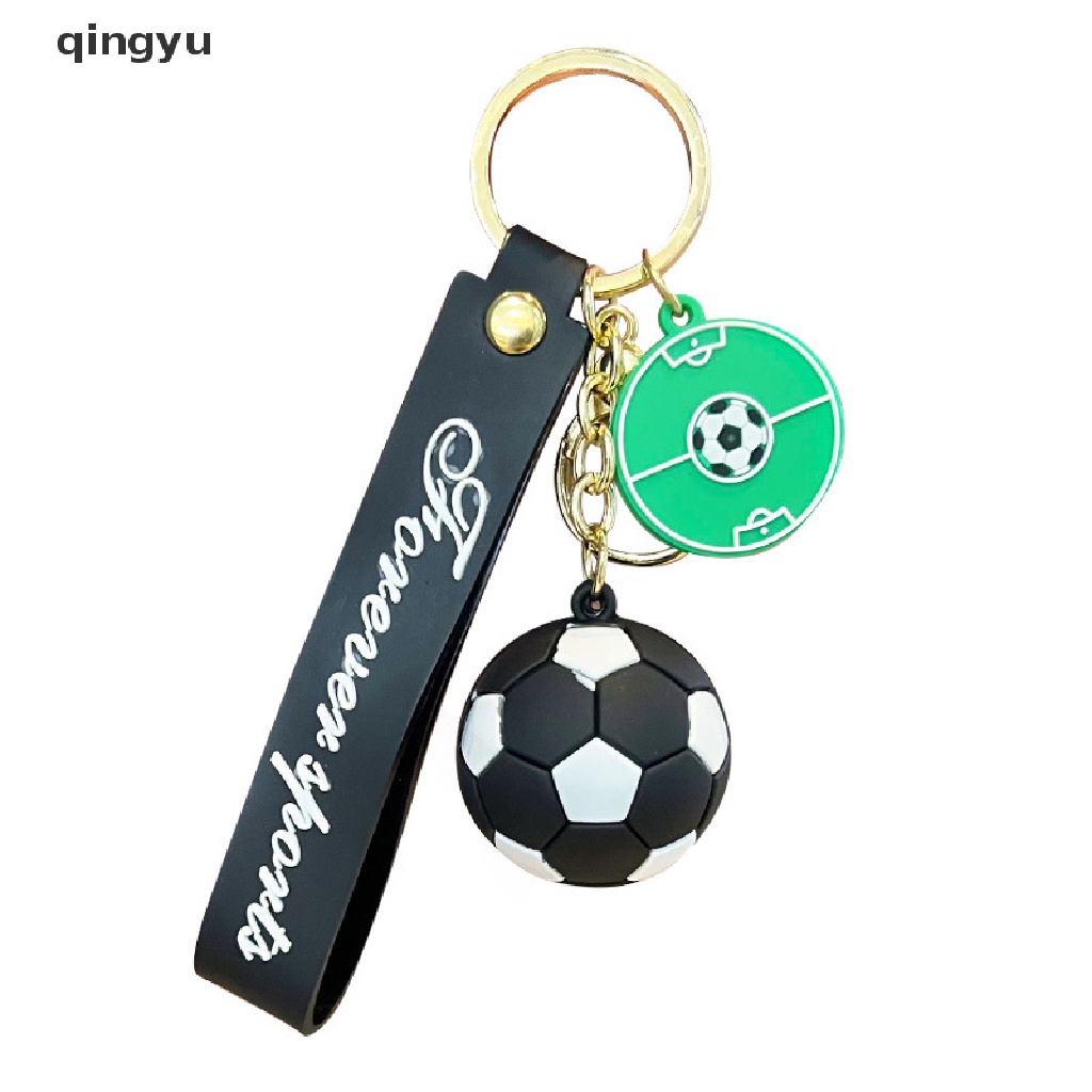 Móc Chìa Khóa Bằng Cao Su PVC Mềm Hình Quả Bóng Đá Cho Nam Và Nữ