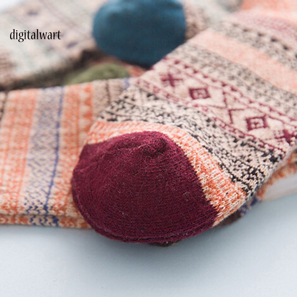 Kỹ Thuật Số| Set 5 Đôi Vớ Cổ Cao Nhiều Màu Sắc Thời Trang