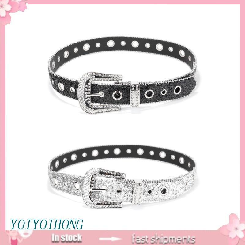 Thắt Lưng Đính Kim Sa Lấp Lánh Thời Trang Cho Nữ