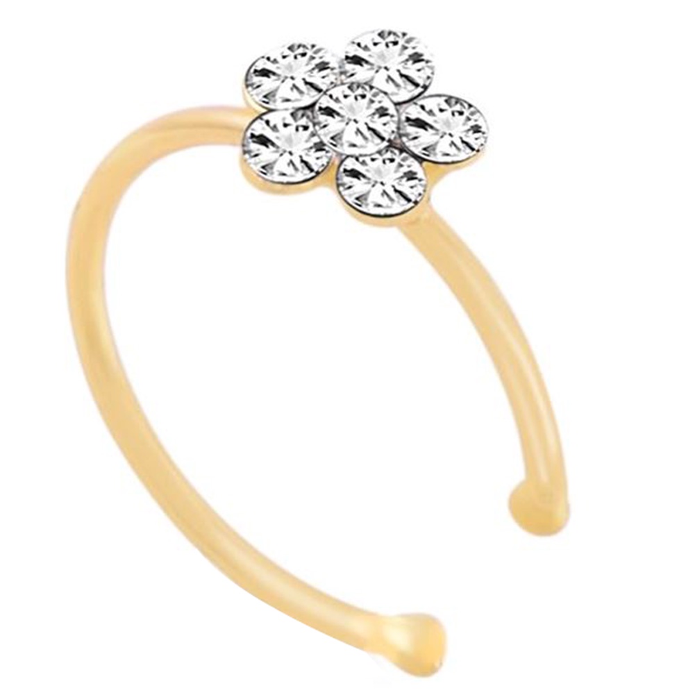 Khuyên Mũi Đính Đá Hình Hoa Thời Trang Cho Nữ