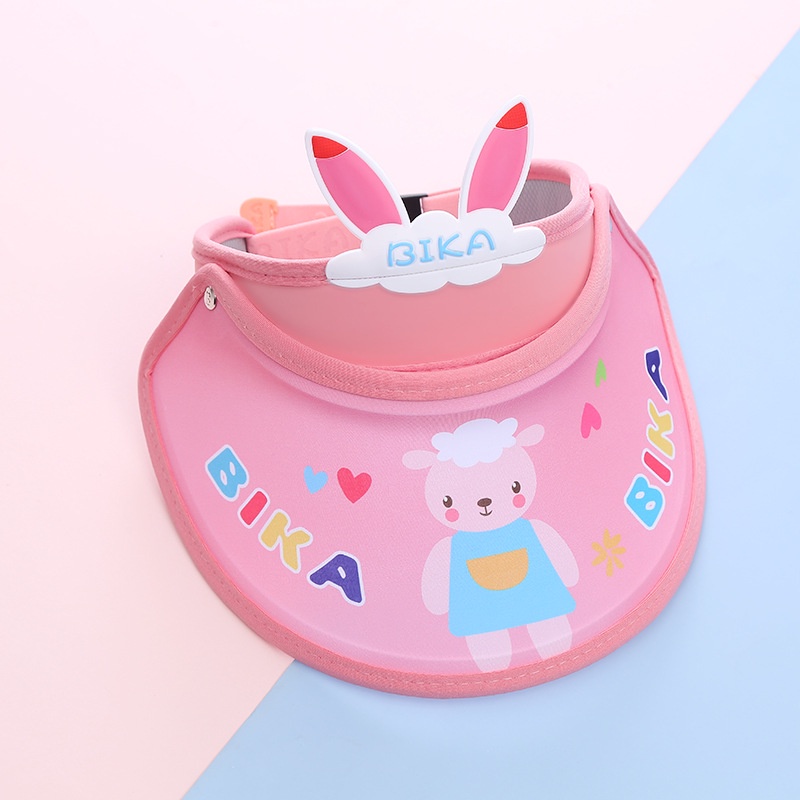 Mũ Lưỡi Trai Nửa Đầu Chống Nắng Họa Tiết Hoạt Hình Dễ Thương Cho Bé