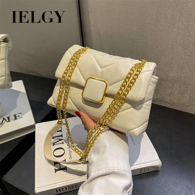 Túi Đeo Chéo Vai Hình Thoi Dây Mắt Xích Thời Trang Dành Cho Nữ