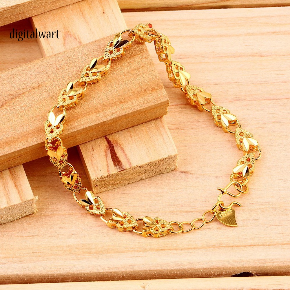 Kỹ Thuật Số| Vòng Tay HợP Kim ĐíNh Đá HìNh Tim Xinh XắN