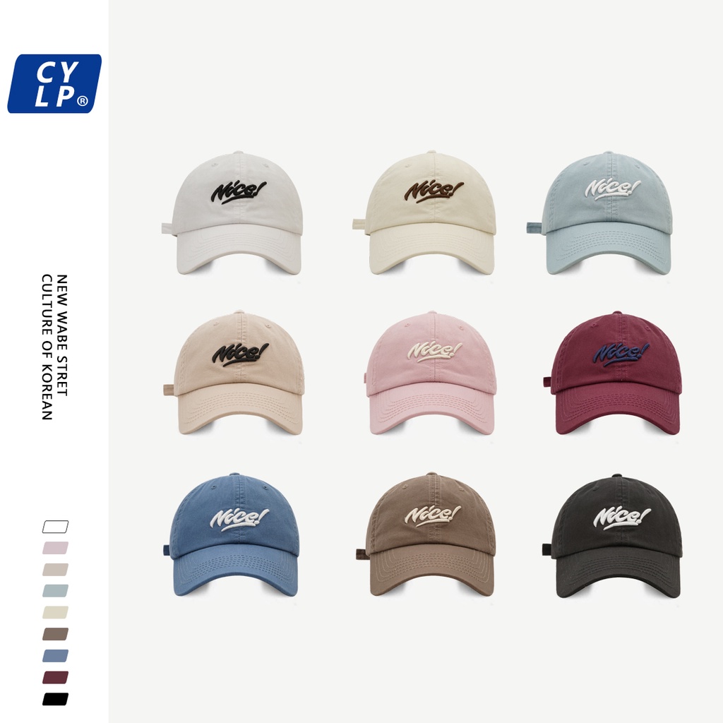 Mũ Lưỡi Trai Thêu Chữ Phong Cách Hàn Quốc Cá Tính Cho Nữ