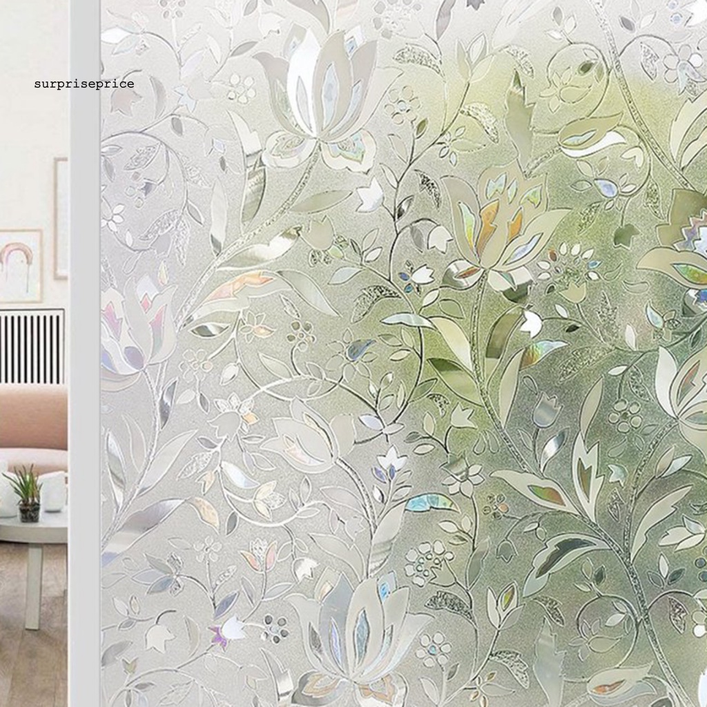 Giấy Dán Cửa Sổ Tĩnh Điện Bằng PVC Chống Tia UV DIY Có Thể Tháo Gỡ Bảo Vệ Sự Riêng Tư Cho Nhà