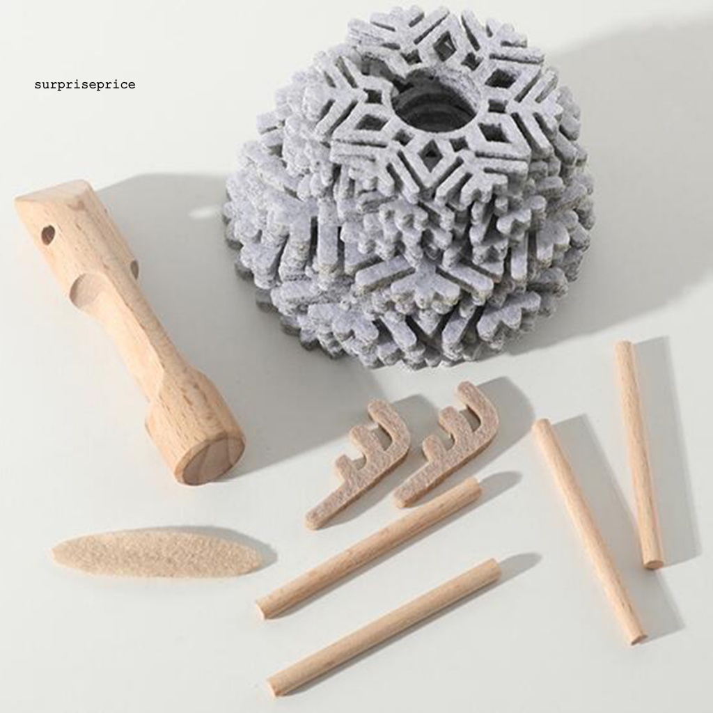 Bộ 12 Đế Lót Ly Dày Cách Nhiệt Hình Tuần Lộc Có Giá Đỡ