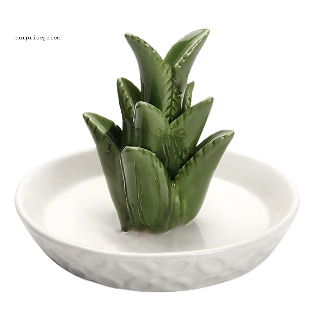 Đĩa Sứ Hình Lô Hội Trưng Bày Trang Sức Vòng Tay Dễ Vệ Sinh