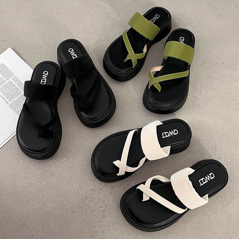 Dép Sandal Đế Dày Chống Trượt Thời Trang Đi Biển Cho Nữ
