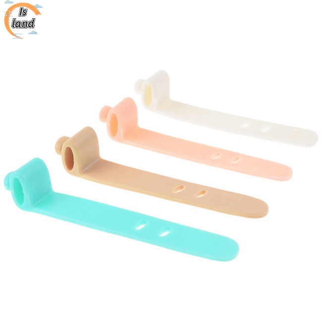 Bộ 4 Dây Quấn Tai Nghe Chống Thất Lạc Bằng Silicon Mềm Tái Sử Dụng Được