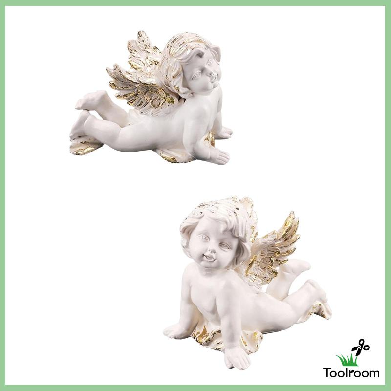 Mô Hình Thiên Thần Bằng Nhựa Resin Thủ Công Trang Trí Phòng Khách / Phòng Ngủ / Sân Vườn