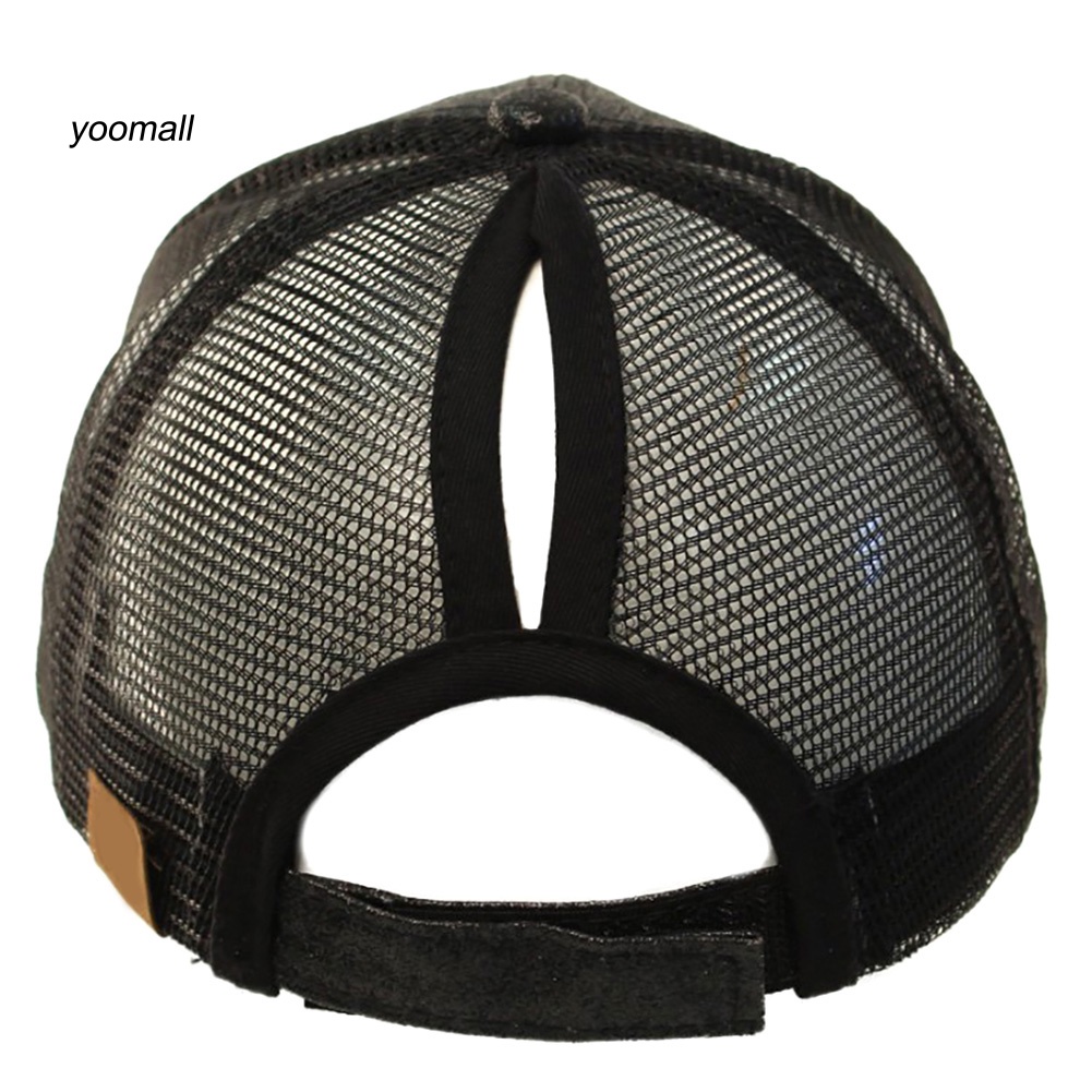 Mũ Lưỡi Trai Chất Liệu Cotton Phối Lưới Đính Kim Tuyến Lấp Lánh Thời Trang Cho Nữ