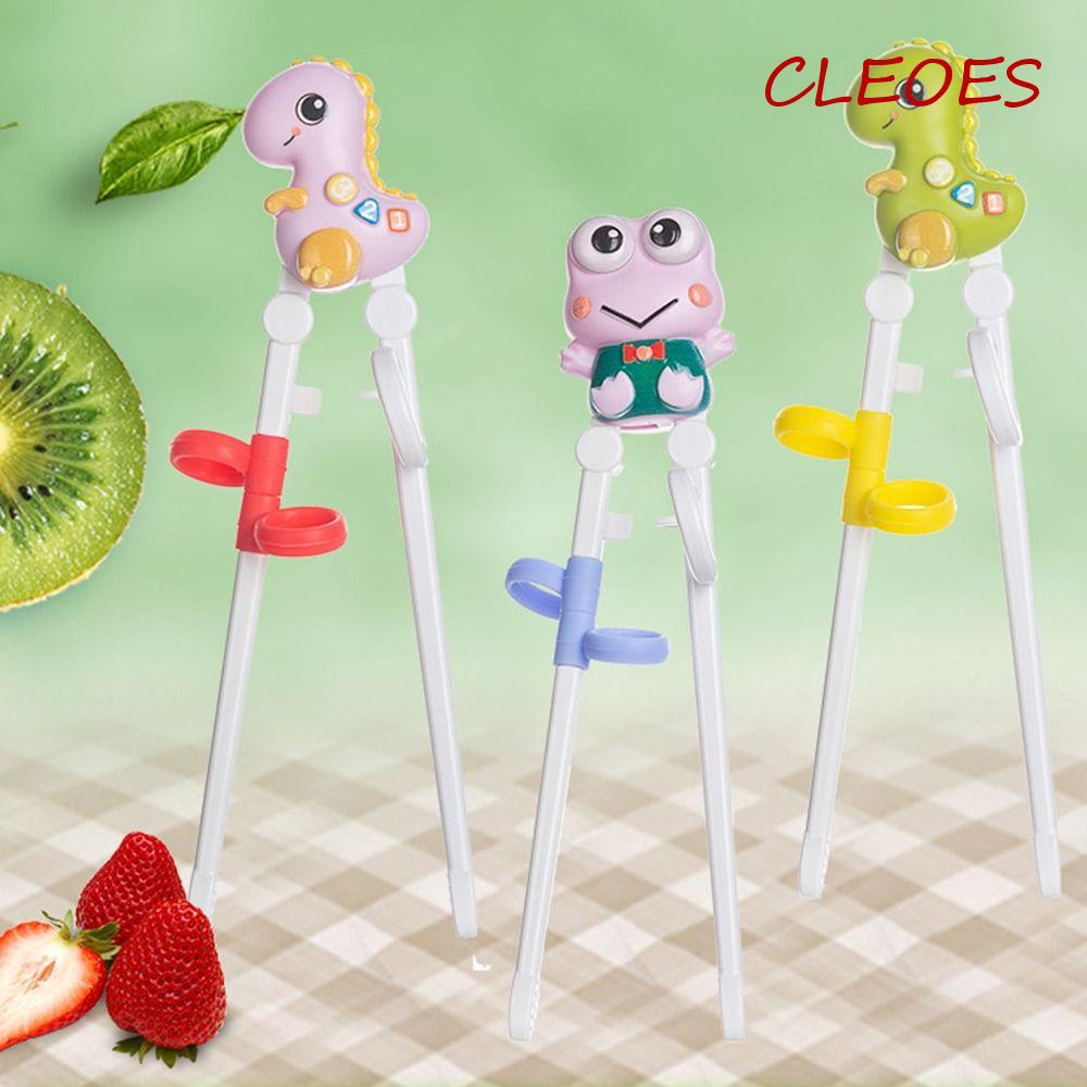 Đũa Tập Ăn Bằng Silicon ABS Hình Ếch Hoạt Hình Chống Bụi Bẩn Cho Bé