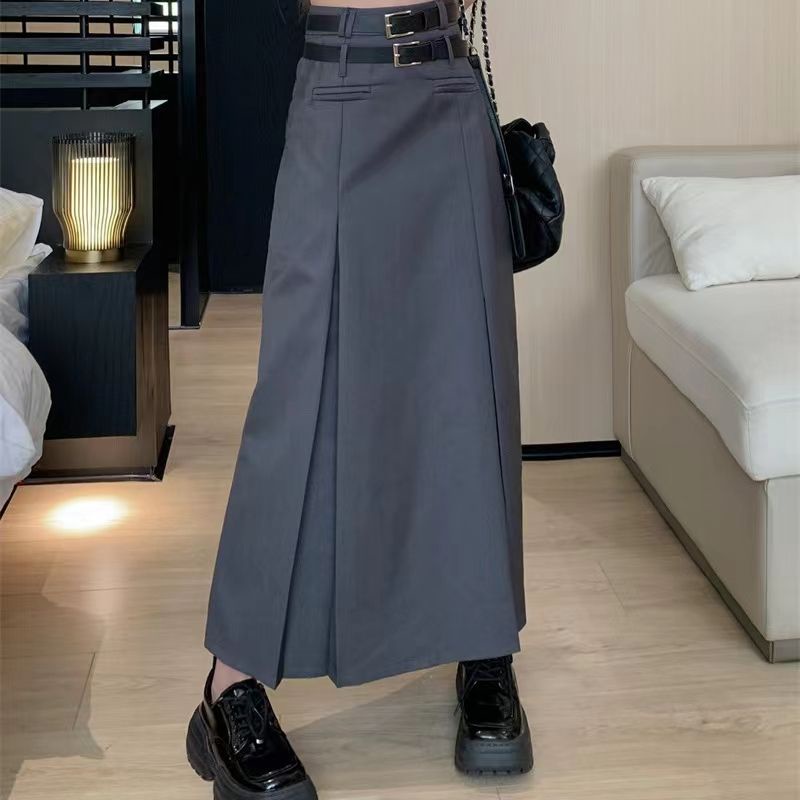 COZOK Chân Váy Dài Lưng Cao Thiết Kế Đơn Giản Thời Trang Thanh Lịch Cho Nữ