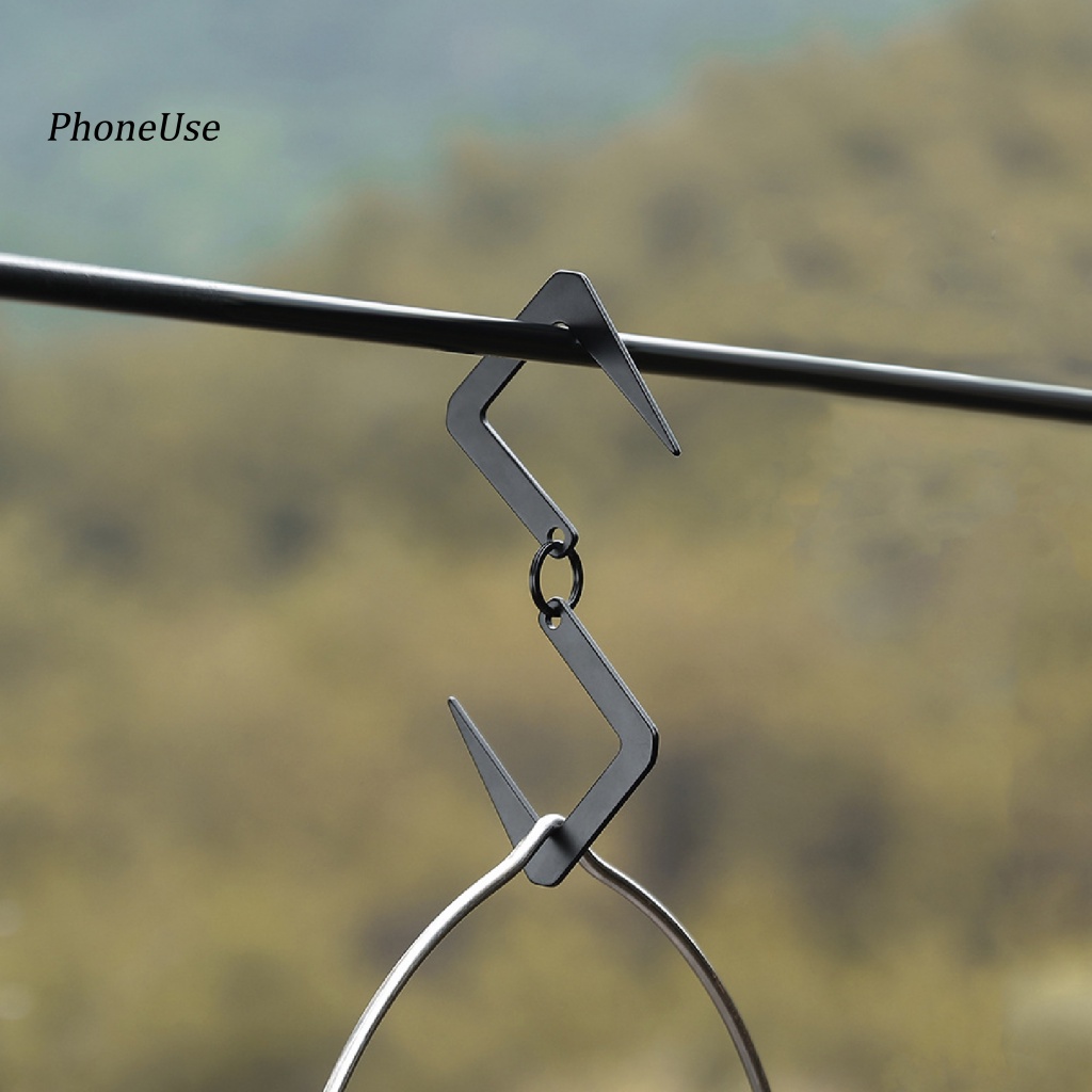 Móc Treo Đồ Hai Đầu Bằng Thép Không Gỉ Chịu Nhiệt Độ Cao Nhỏ Gọn PU Dành Cho Đi Bộ Đường Dài