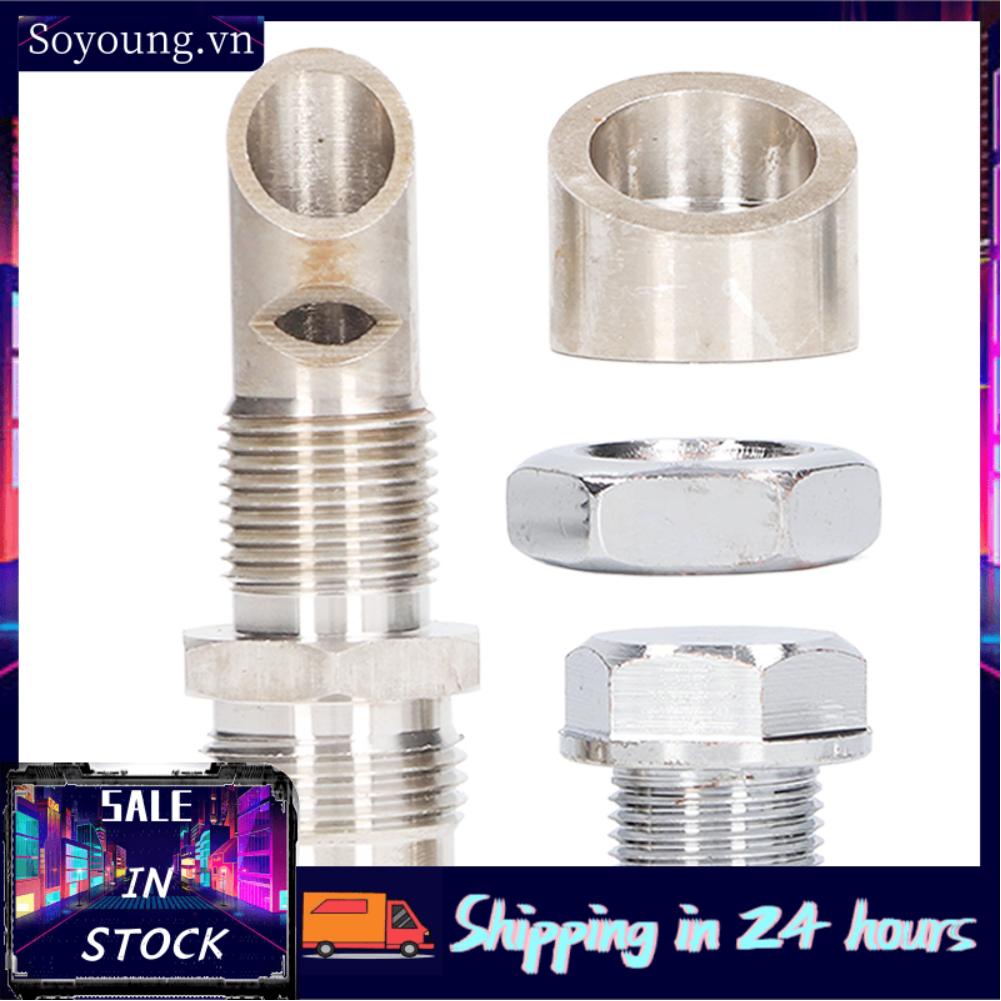 Soyoung E VAC Scavenger Kit  M18x1.5 Vacuum Plug Stainless Steel Reduce Crankcase Pressure Male 10 AN Bung for Repair