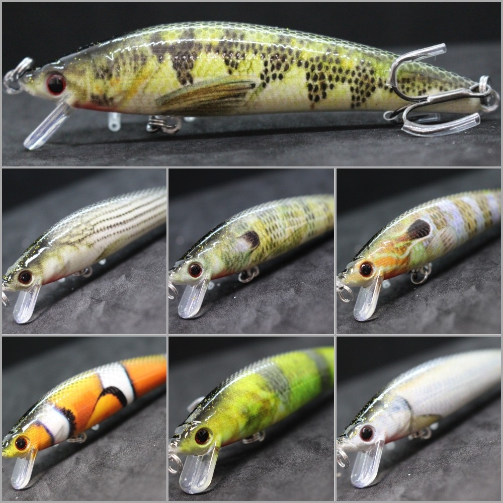 WLure 10g 10cm Khối Chì Hệ Thống Chuyển Trọng Lượng Tranh Sống Động Như Thật Đúc Dài Nâng Cấp Móc Câ