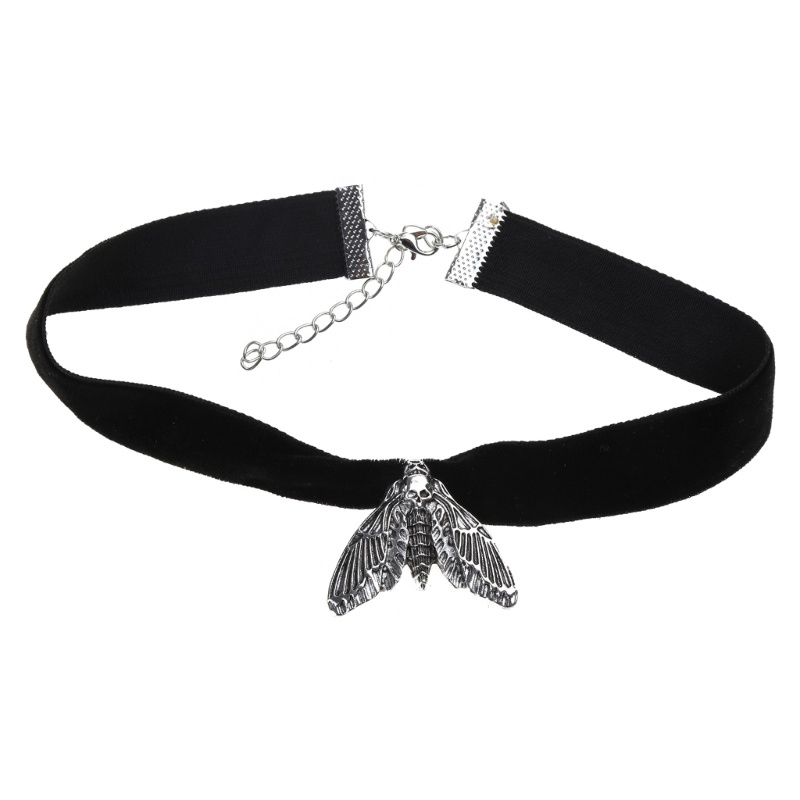 Vòng Cổ Choker Dây Nhung Đen Phong Cách Gothic Punk Gợi Cảm Cho Nữ