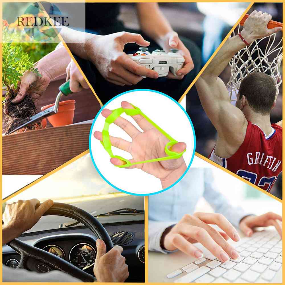 Dụng Cụ Nới Rộng Ngón Tay 5 Ngón Bằng Silicone Di Động Hỗ Trợ Luyện Tập Gym