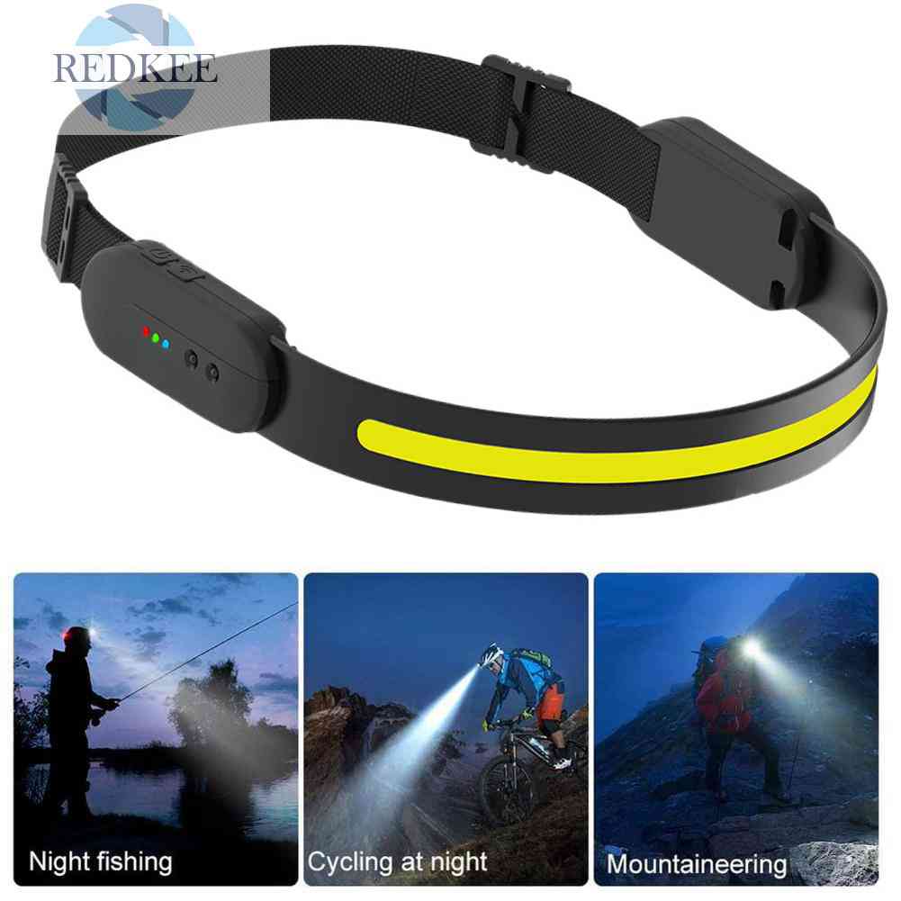 Đèn LED Đeo Trán COB Kết Nối Bluetooth Cho Cắm Trại Chạy Bộ