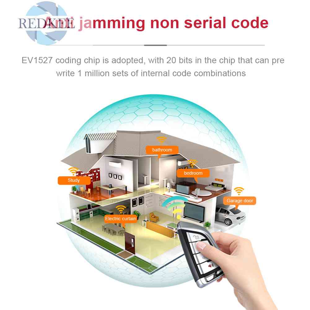 Chìa Khóa Điều Khiển Mở Cổng Không Dây Chống Nhiễu