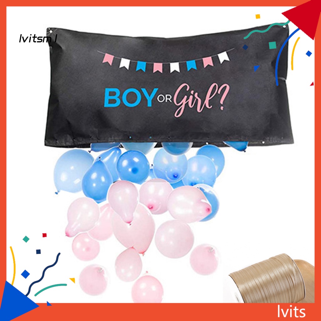 Lvit 1 Set Bong Bóng Trang Trí Có Thể Gập Lại Độ Co Giãn Cao Có Thể Tái Sử Dụng Kèm Túi Đựng 24 Ballons Màu Hồng Hoặc Xanh Dương