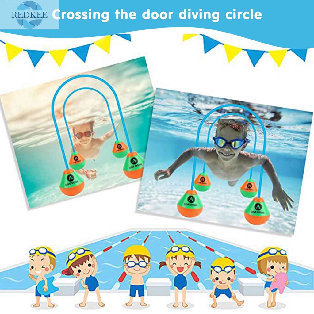 Set 2 Dây Phao Tập Bơi Gắn Cửa Có Thể Tái Sử Dụng