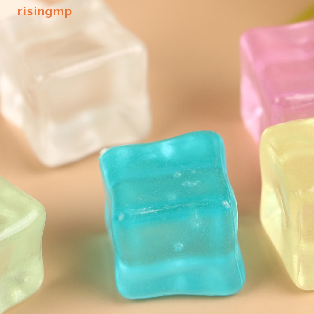 Set 5 Khối Đá Vuông Màu Dạ Quang Dùng Trang Trí Tiểu Cảnh