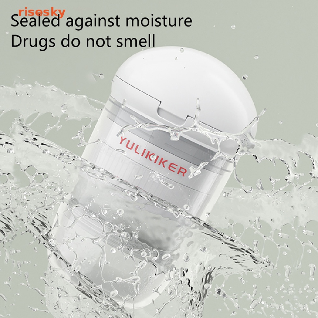 Hộp Đựng Thuốc 4 Trong 1 Có Giá Đỡ Và Cốc Nước Tiện Dụng