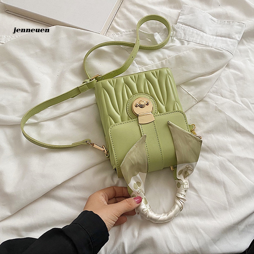 Jen Túi Xách Đeo Vai Sức Chứa Lớn Trang Trí Khăn Choàng Vai Có Thể Điều Chỉnh Bề Mặt Mịn Màng Phong Cách Hàn Quốc Dễ Vệ Sinh Cho