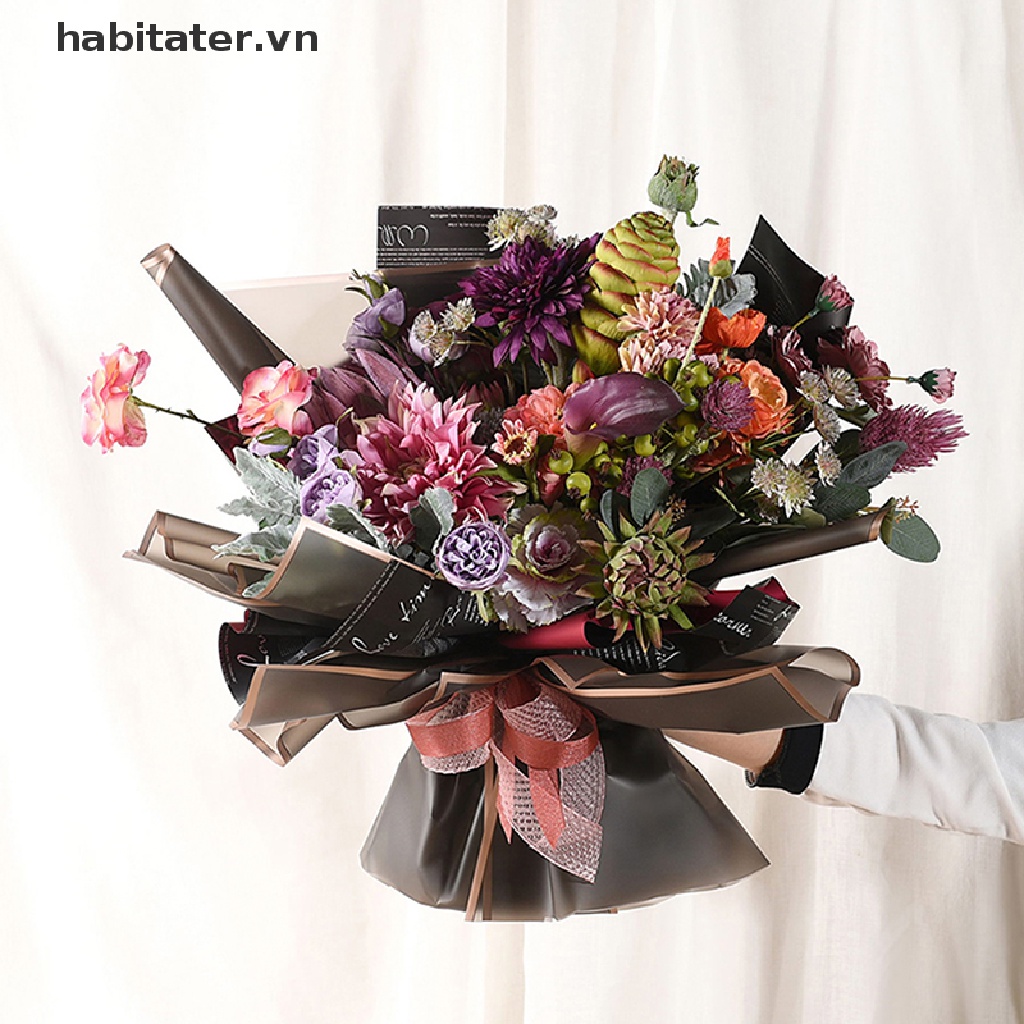 Set 20 Giấy Gói Hoa Hồng Vàng