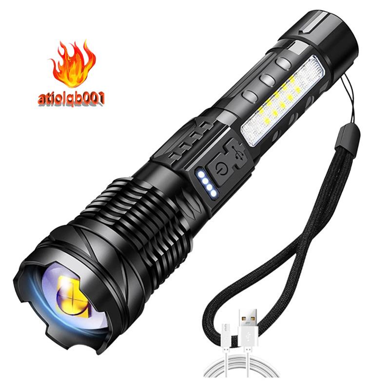 Đèn Pin LED USB Typ-C Độ Sáng Cao Có Thể Zoom In / Out Tiện Dụng