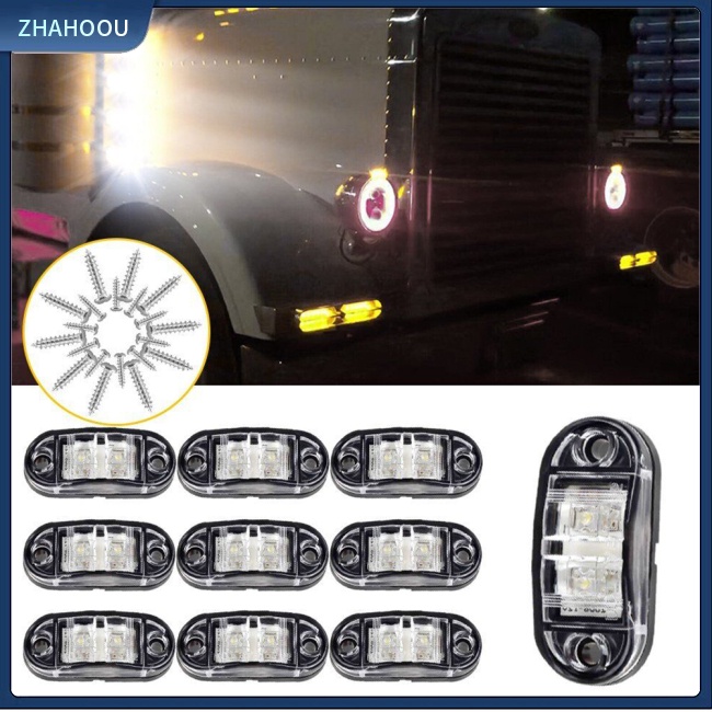 ☃Nhà Cửa☃ Set 10 Đèn Xi Nhan 2.5 Inch Hình Oval Cho Xe Tải