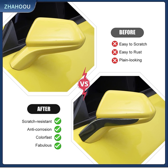 ☃Nhà Cửa☃ 1 Cặp Miếng Dán Trang Trí Gương Chiếu Hậu Cho Xe Hơi Chevrolet Camaro 2017 +