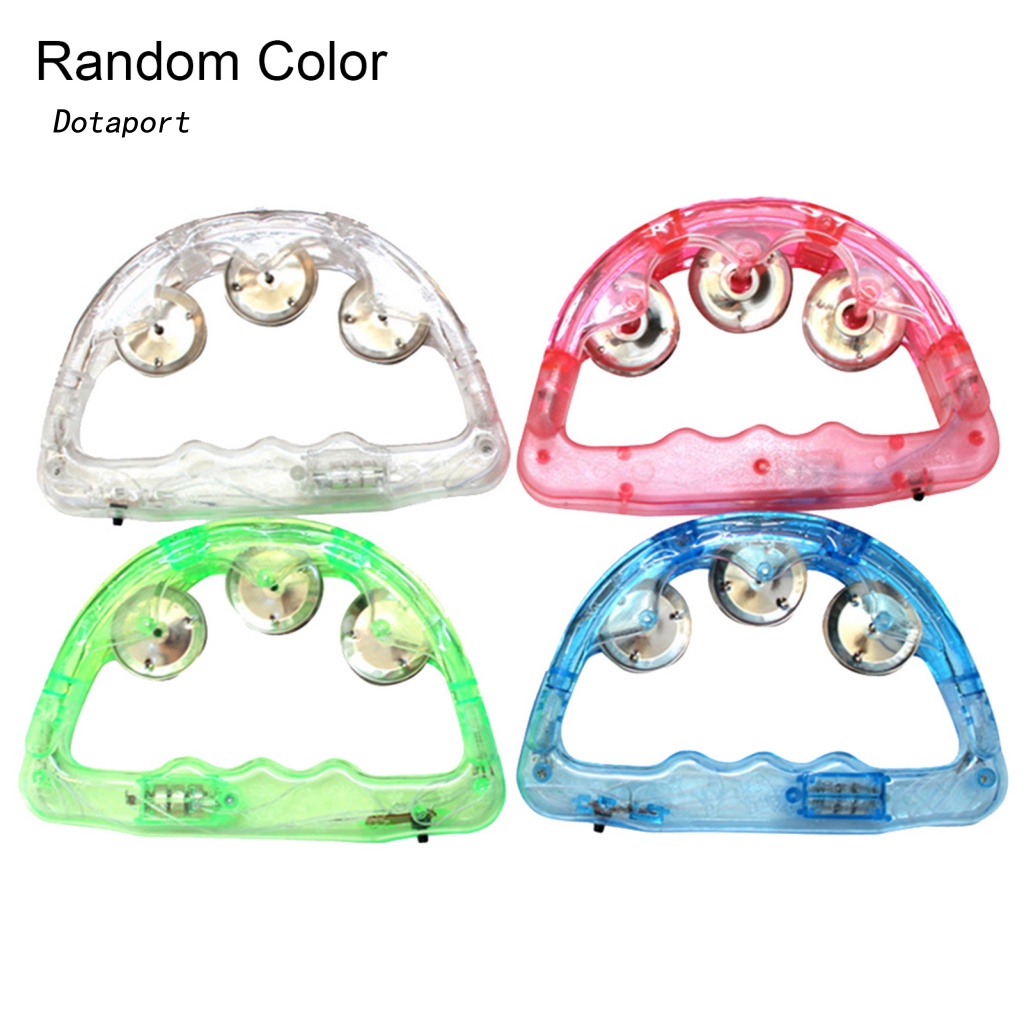 Trống Lục Lạc Đồ Chơi Có Đèn LED