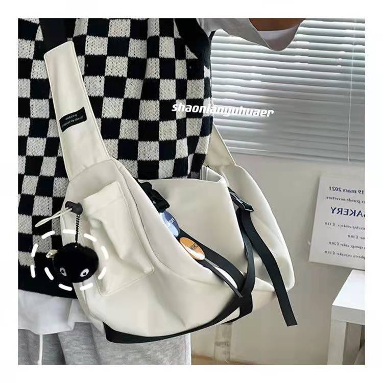 Túi Đeo Chéo Sức Chứa Lớn Phong Cách Harajuku Nhật Bản Cho Nam Nữ