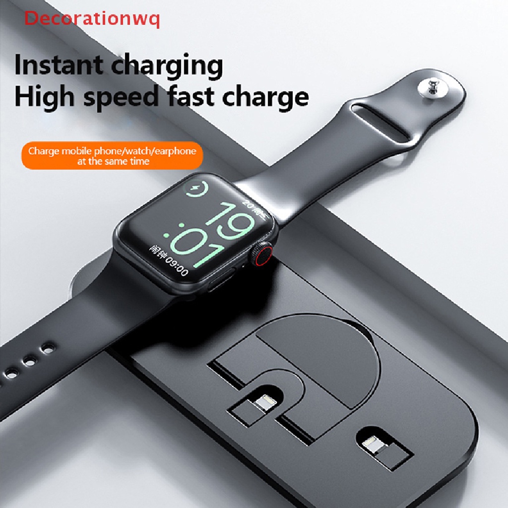 Đế Sạc Nhanh Không Dây Cho iPhone 14 13 12 11 Pro XS MAX Plus / Apple Watch AirPods Pro Mới