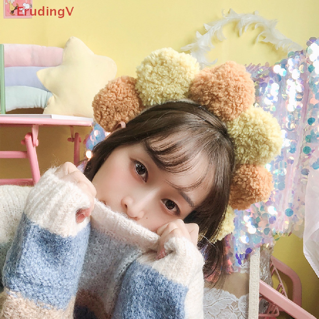 [ErudingV] Băng Đô Bông Hoa Hướng Dương Nhiều Màu Sắc Phụ Kiện Tóc Mùa Thu Đông [Mới]