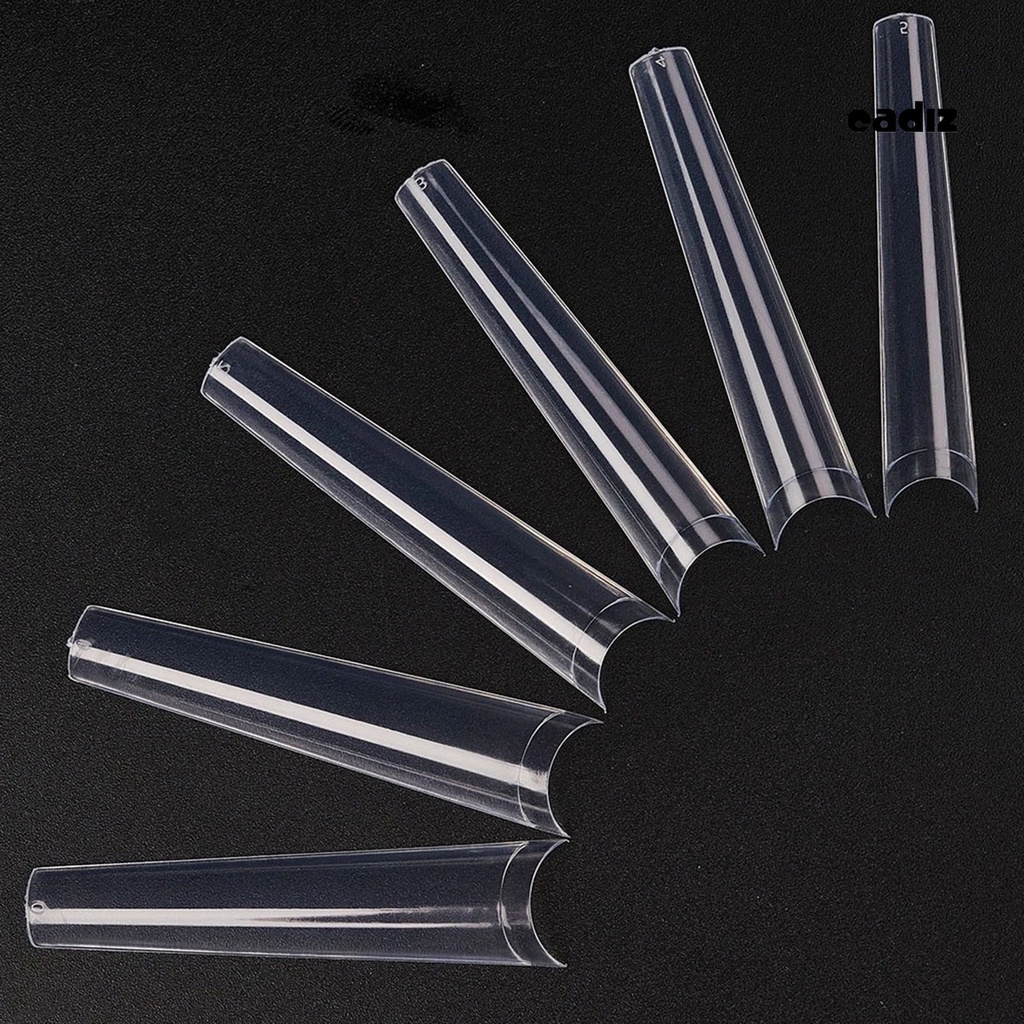 Hộp 240 Móng Tay Giả Kiểu Pháp Siêu Dài Trong Suốt Tự Nhiên Cho Nữ