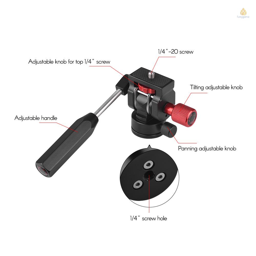 Đầu Nối Chân Máy Ảnh Andoer Mini Chuyên Nghiệp Với Ốc Vít 1 / 4 "Cho Điện Thoại / Máy Ảnh Tải Trọng 3kg 3kg Chất Lượng Cao